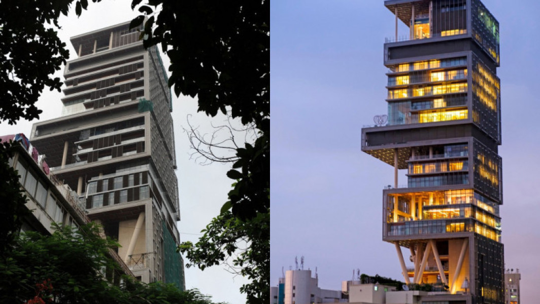 Locuința de lux Antilia, construită pentru familia Ambani, atrage atenția lumii prin opulență și costuri exorbitante