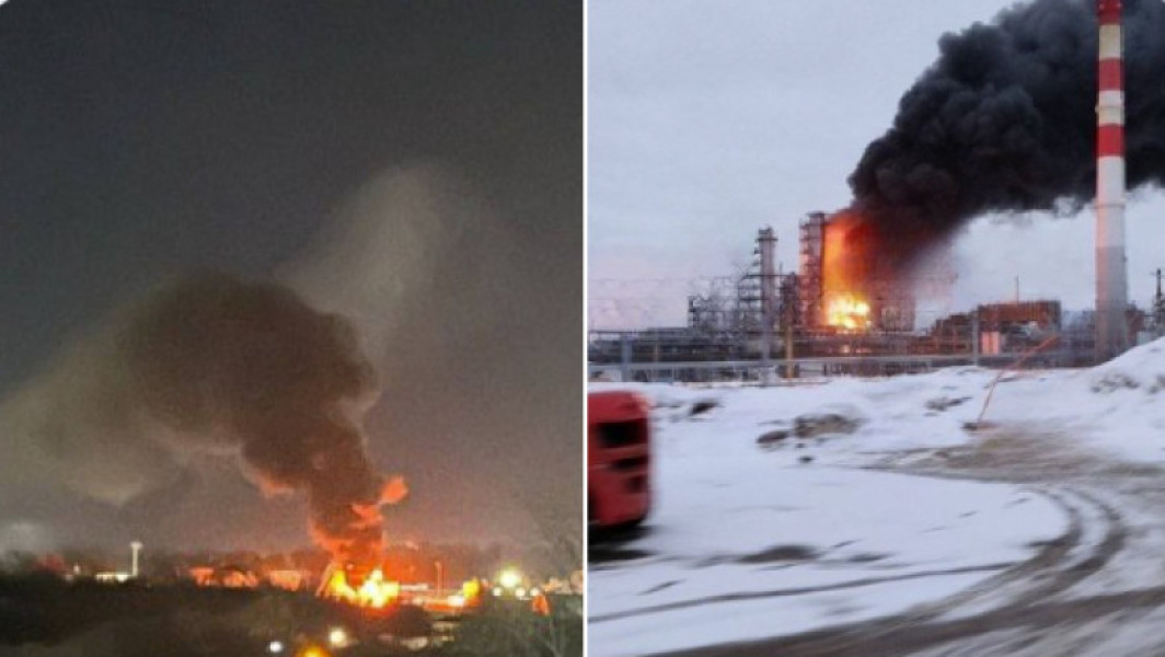 Atacul Ucrainian asupra rafinăriilor de petrol din Rusia provoacă incendii puternice. Imagini surprinzătoare cu instalațiile în flăcări.